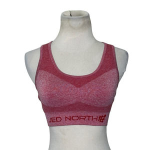 Jed North pink red racer back sports bra size XS/S